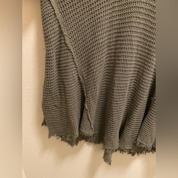 Free People Moonshiner Oversized Distressed Open Shoulder Sweater Size XS - Picture 10 of 14